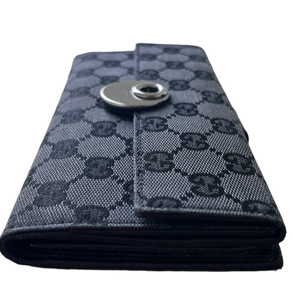 Gucci Continental Black Canvas Wallet - Picture 8 of 17